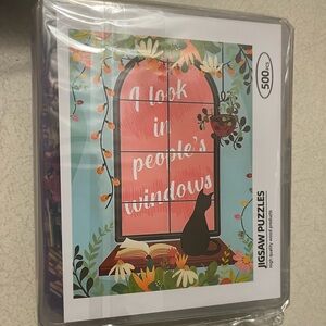 Swiftie Puzzle Taylor Swift TTPD I Look in People’s Windows Cat Swiftie Gift